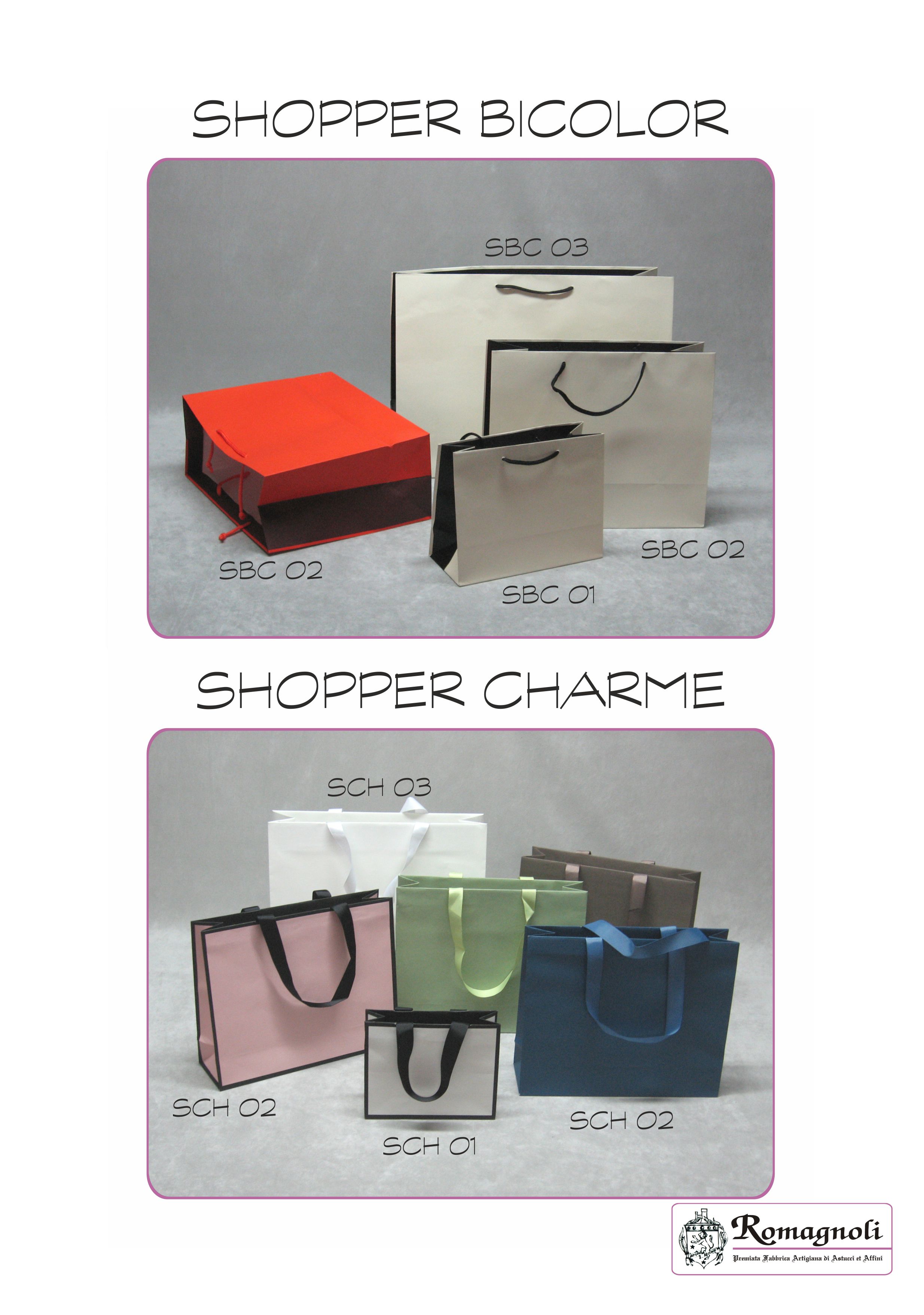 Serie Shopper Bicolor e Charme