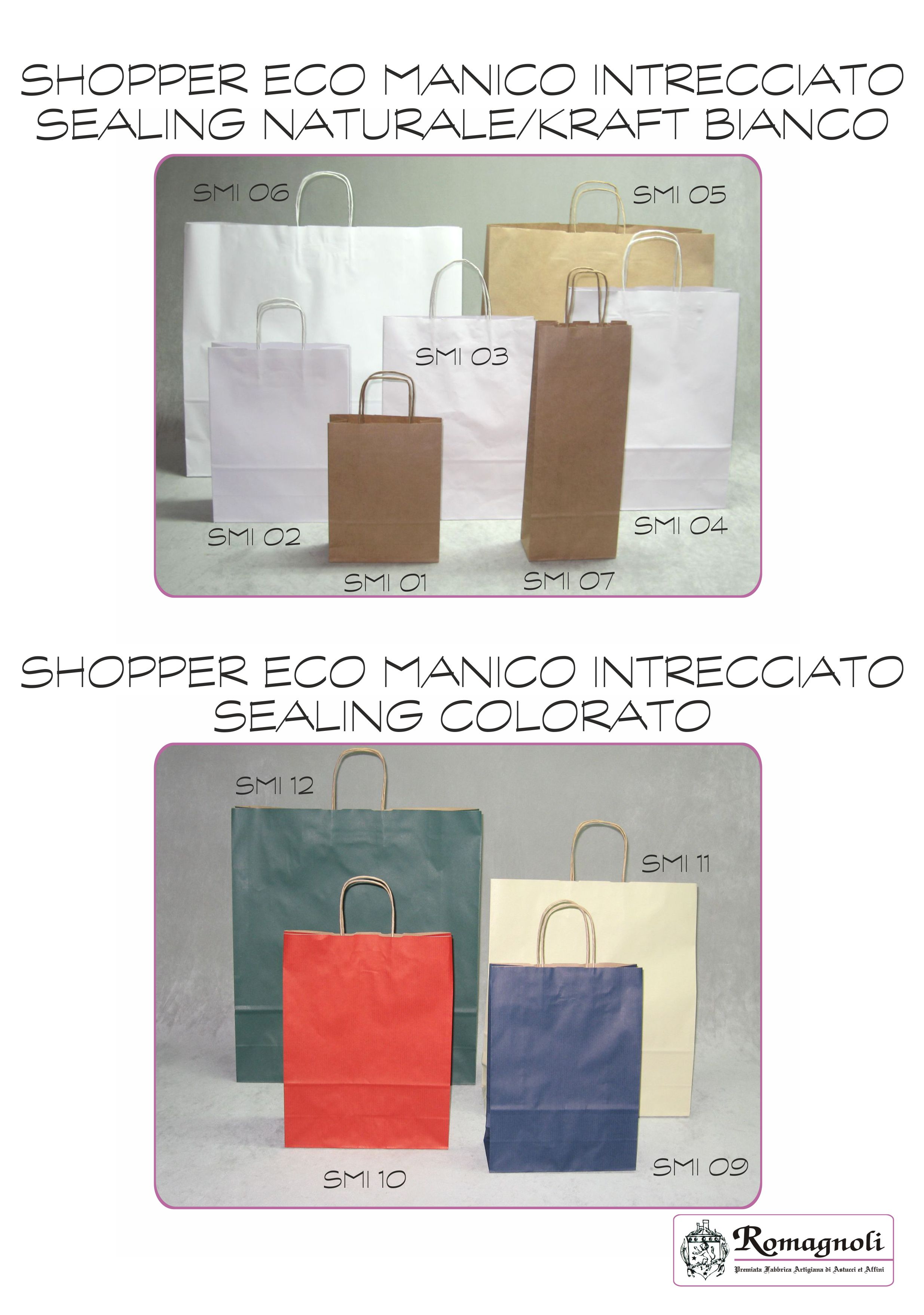 Serie Shopper Economico Manico Intrecciato